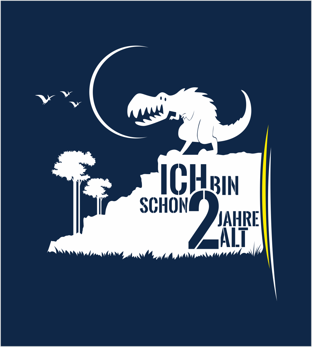 Dino Hoodie 2 Jahre Navy Zoom